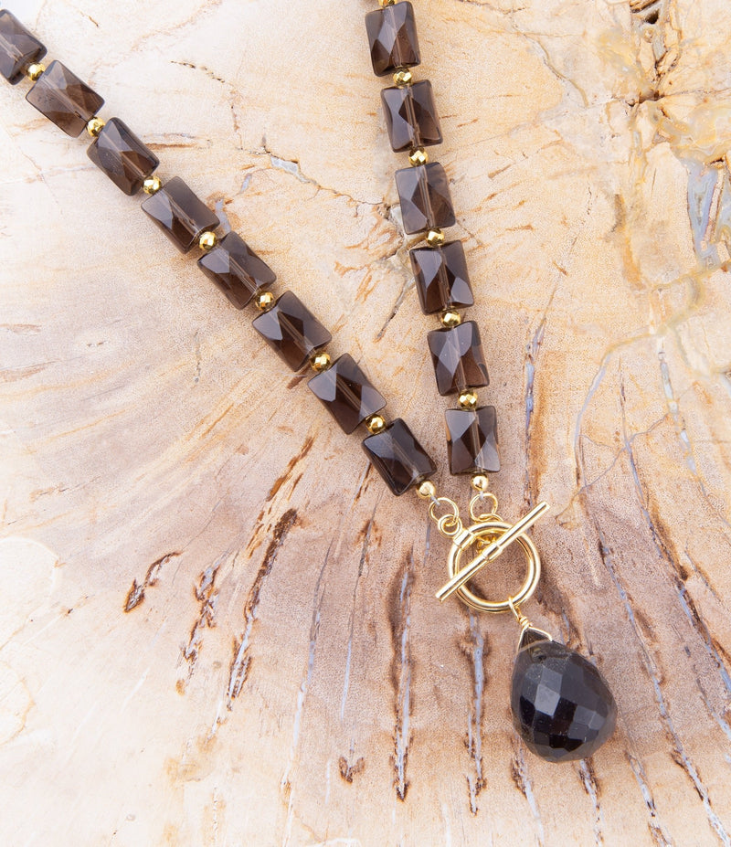 Baron Smoky Quartz Charm Necklace