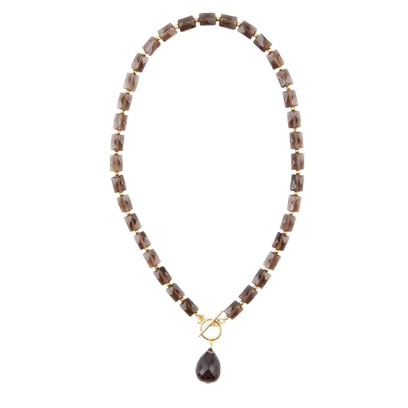 Baron Smoky Quartz Charm Necklace