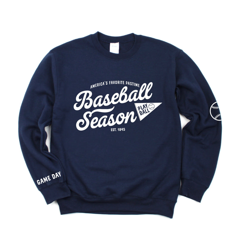 Baseball Season Est. 1845 - Custom Number - BASIC Fleece