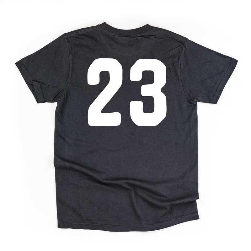 Embossed Embroidery - Play Ball - Custom Number Comfort Colors Tee
