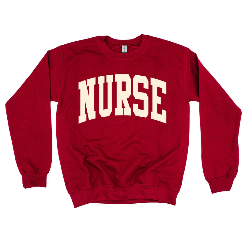 NURSE (Varsity) - BASIC FLEECE CREWNECK