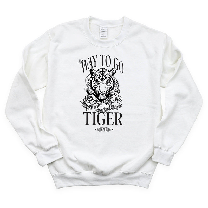 WAY TO GO TIGER - HIGHER AND HIGHER - Basic Fleece Crewneck