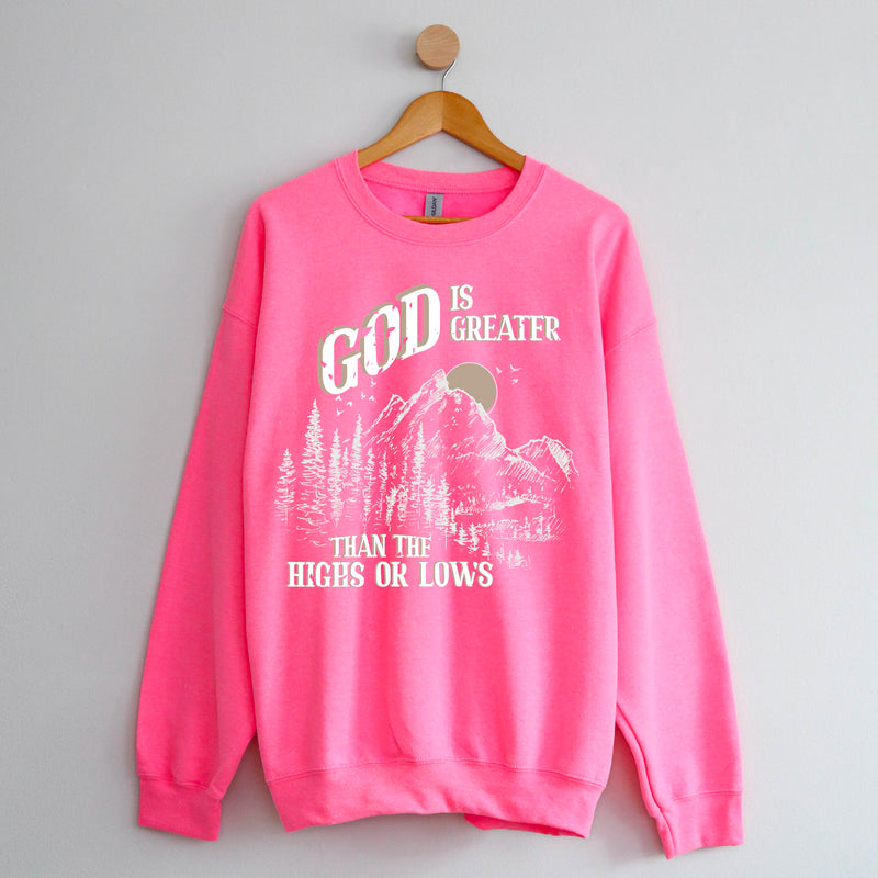 God Is Greater Than The Highs Or Lows - BASIC Fleece