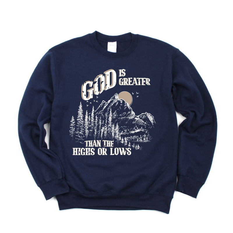 God Is Greater Than The Highs Or Lows - BASIC Fleece