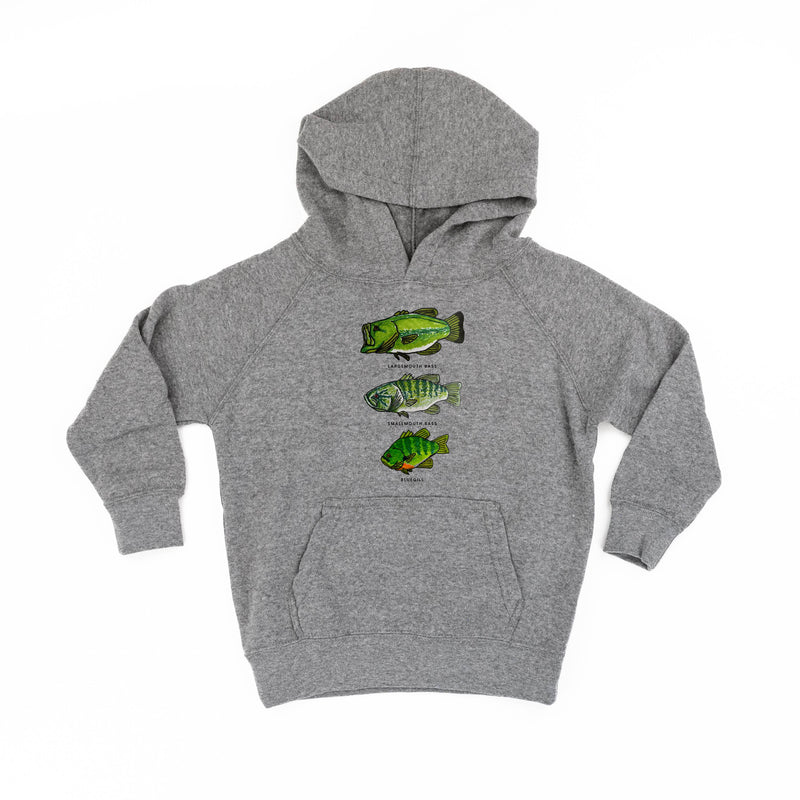 Bass And Bluegill Chart (Hand Drawn) - Child HOODIE