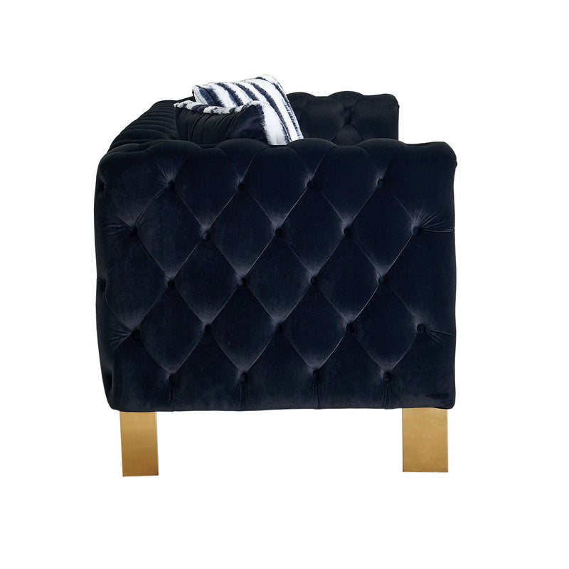 Chesterfield - Modern Tufted Living Room Sofa, 84.25''W Couch