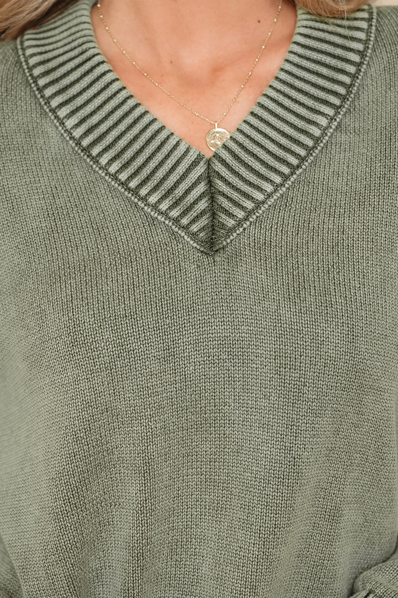 Alma Drop Shoulder Loose Sweater