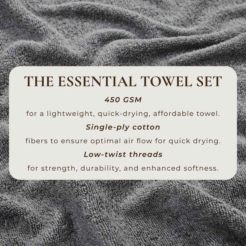 Cotton Terry Bath Towel Set - Cooper Collection