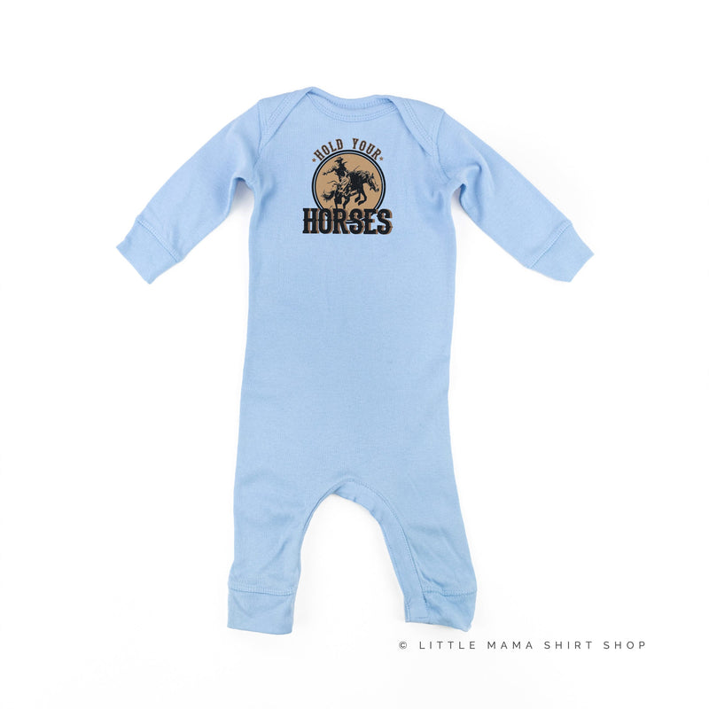 Hold Your Horses - Distressed Design - Baby Sleeper