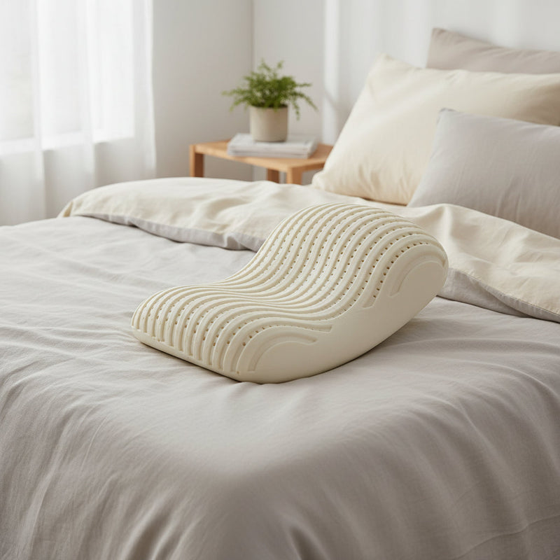 Cake Natural Latex Pillow – Pressure-Free Rebound Neck Support in 3 Colors