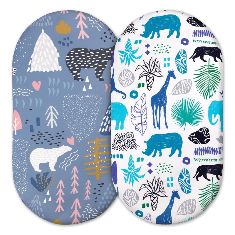 Baby Cradle Fitted Sheet Elastic Printing Baby Caring Table Changing Cover