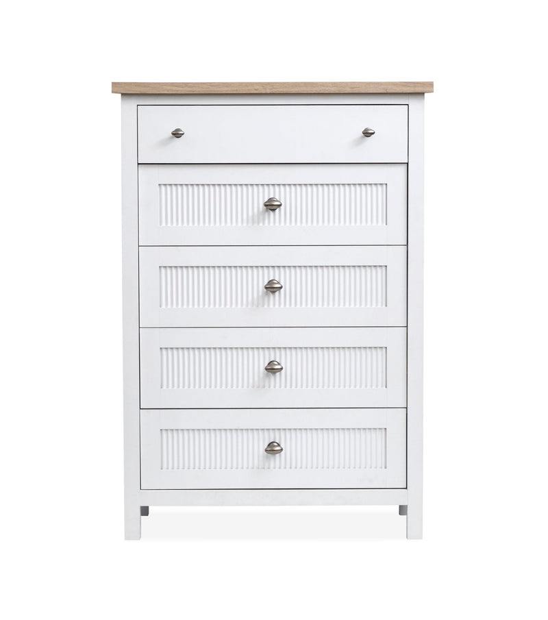 Windmill Harbour - Drawer Chest - White Whisp And Sand