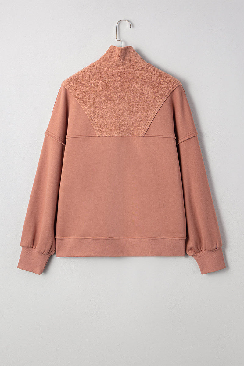 Mabel Half Zipper Baggy Sweatshirt