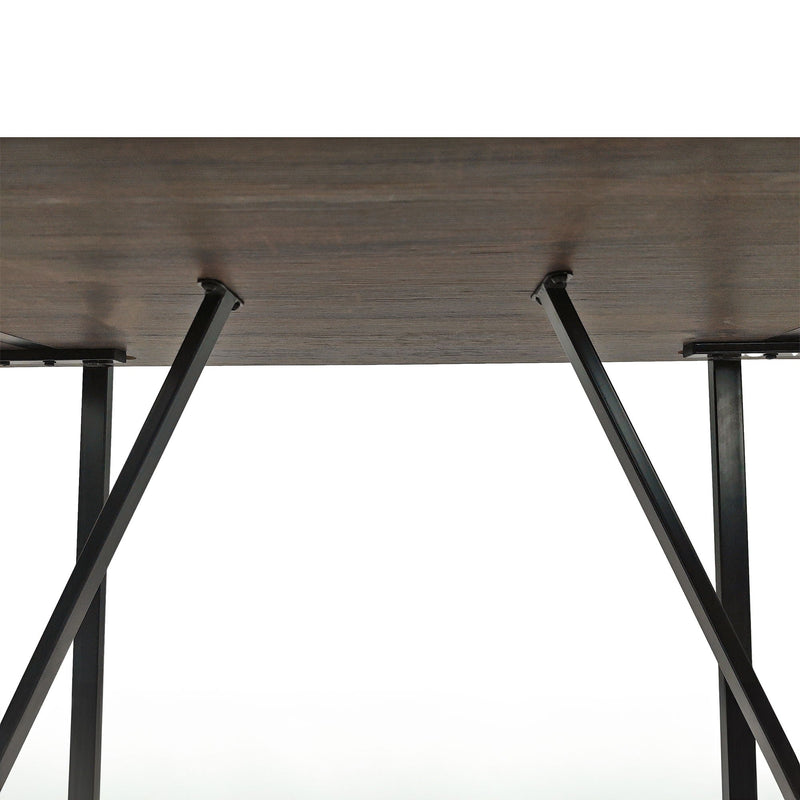 Modern Dining Table With Metal Legs For 4 - 6 Person