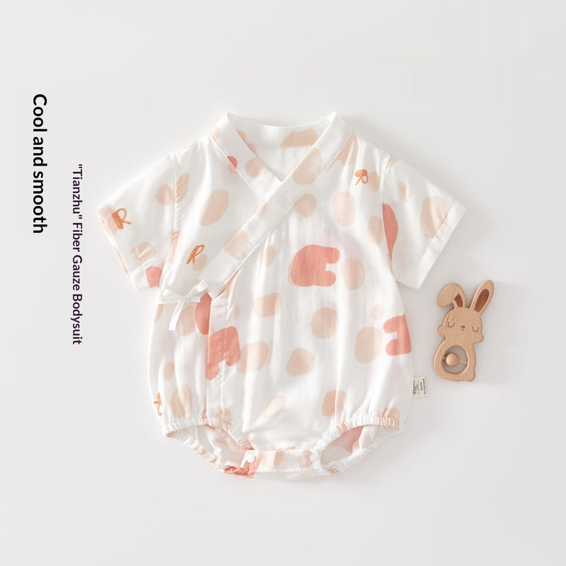 Baby Bamboo Cotton Summer Outfit Triangular Romper Made Of Bamboo Fiber