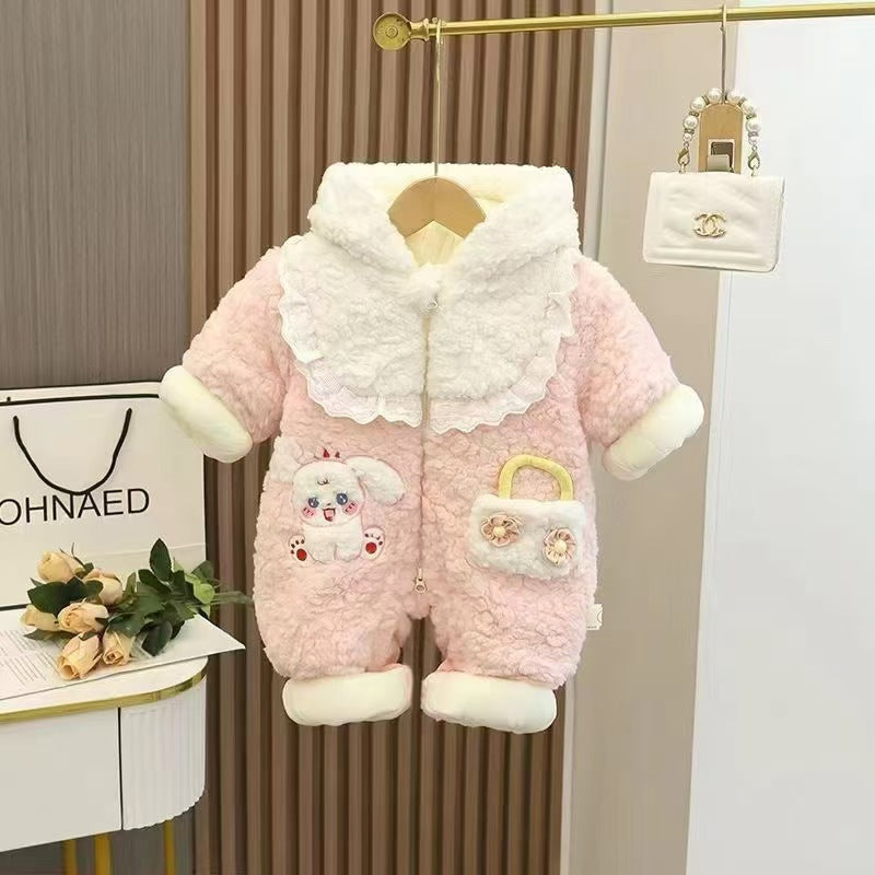 Thickened Warm Super-cute Hooded Outerwear