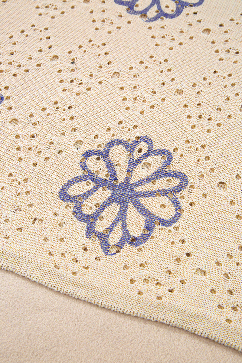 Harper Eyelet Drop Shoulder Sweater