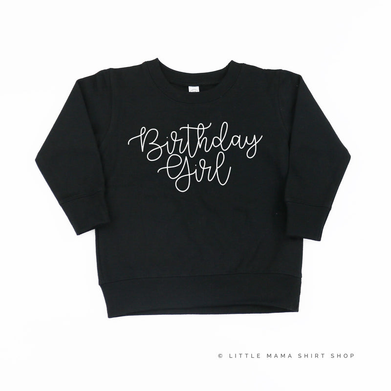 BIRTHDAY GIRL - NEW CURSIVE - Child Sweater