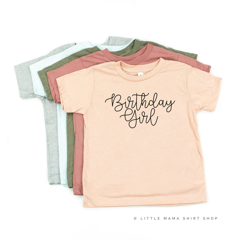 Birthday Girl - New Cursive - Child Tee