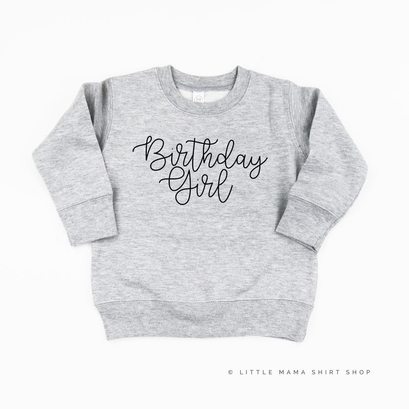 BIRTHDAY GIRL - NEW CURSIVE - Child Sweater