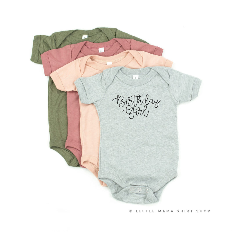 Birthday Girl - New Cursive - Child Tee
