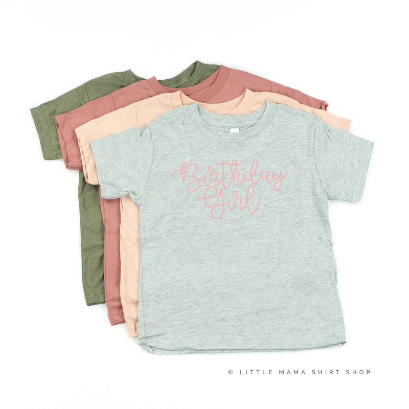 Birthday Girl - New Cursive - Child Tee