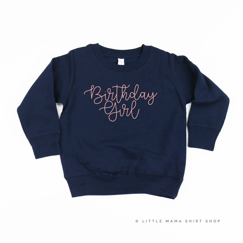 BIRTHDAY GIRL - NEW CURSIVE - Child Sweater