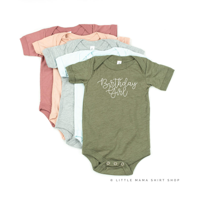 Birthday Girl - New Cursive - Child Tee