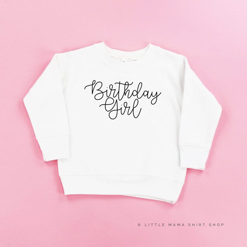 BIRTHDAY GIRL - NEW CURSIVE - Child Sweater