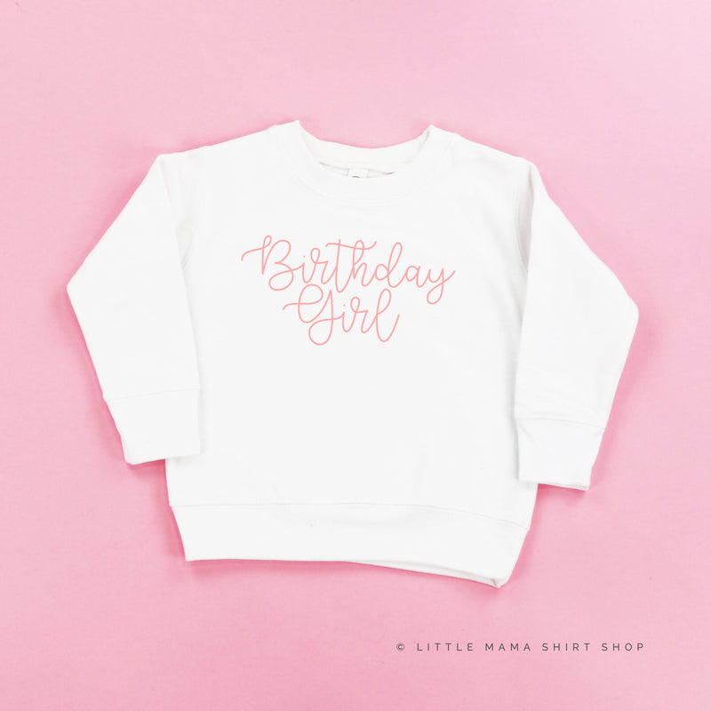 BIRTHDAY GIRL - NEW CURSIVE - Child Sweater