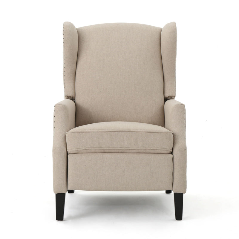 Westeros Wing Back Fabric Upholstered Recliner