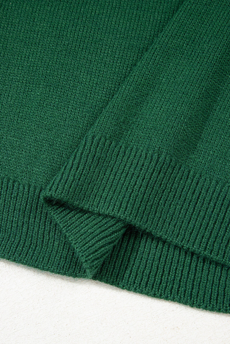 Eleanor Evergreen Raglan Sleeve Sweater
