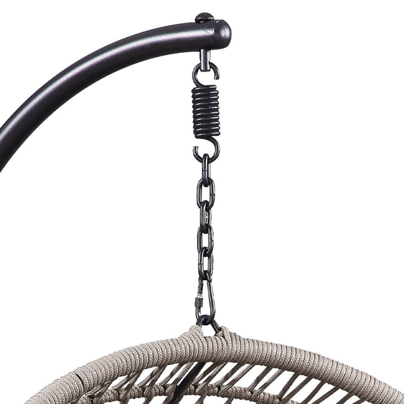 Vasant - Hanging Chair - Beige Fabric & Rope