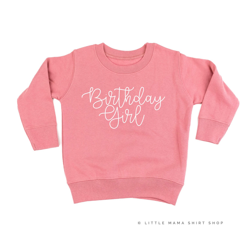 BIRTHDAY GIRL - NEW CURSIVE - Child Sweater