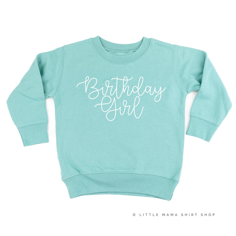BIRTHDAY GIRL - NEW CURSIVE - Child Sweater