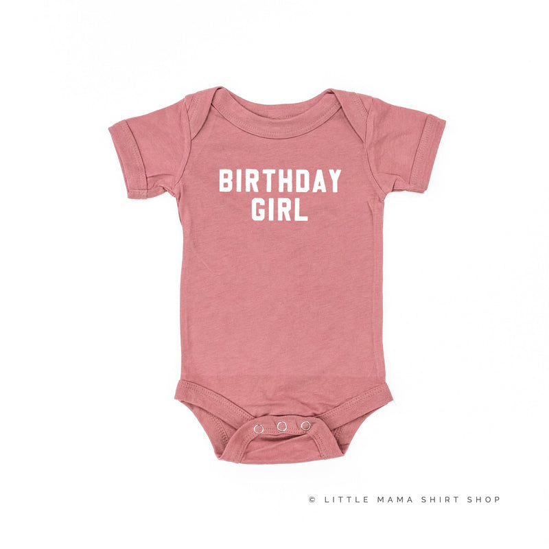 Birthday Girl - Block Font - Child Tee