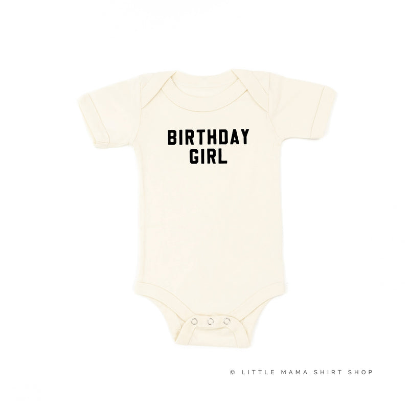 Birthday Girl - Block Font - Child Tee