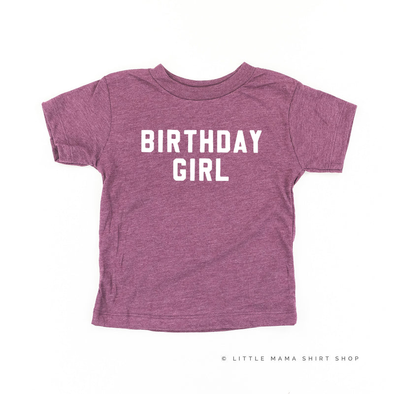 Birthday Girl - Block Font - Child Tee