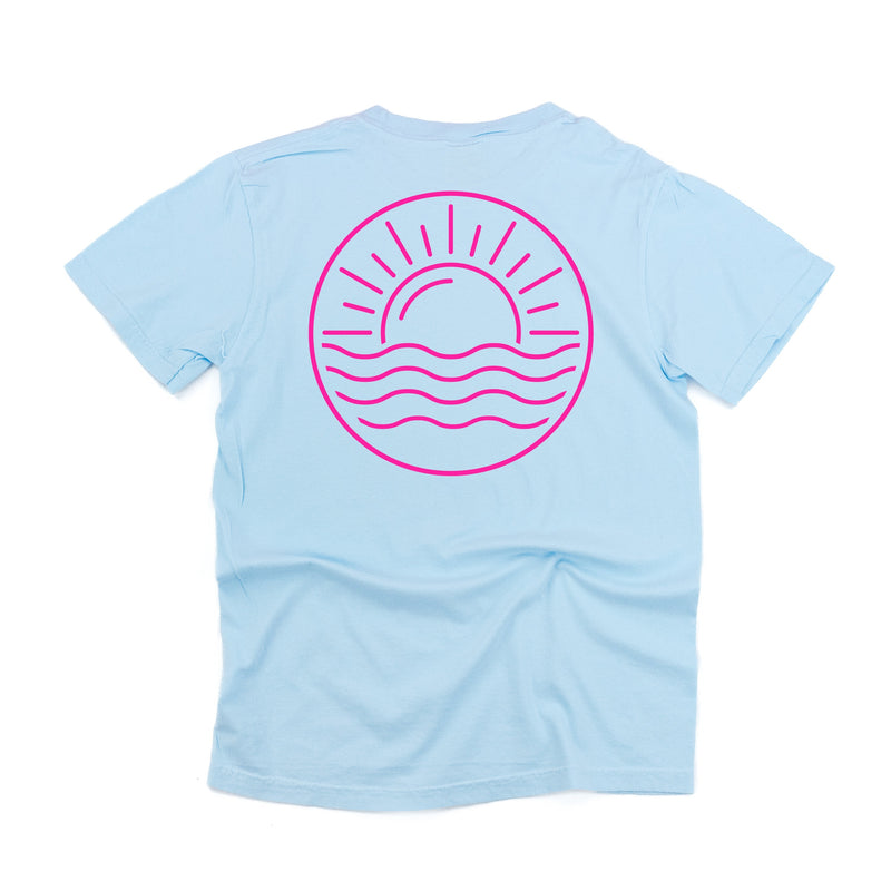 Beach Bum (front) / Ocean Sunset (back) - Comfort Colors Tee