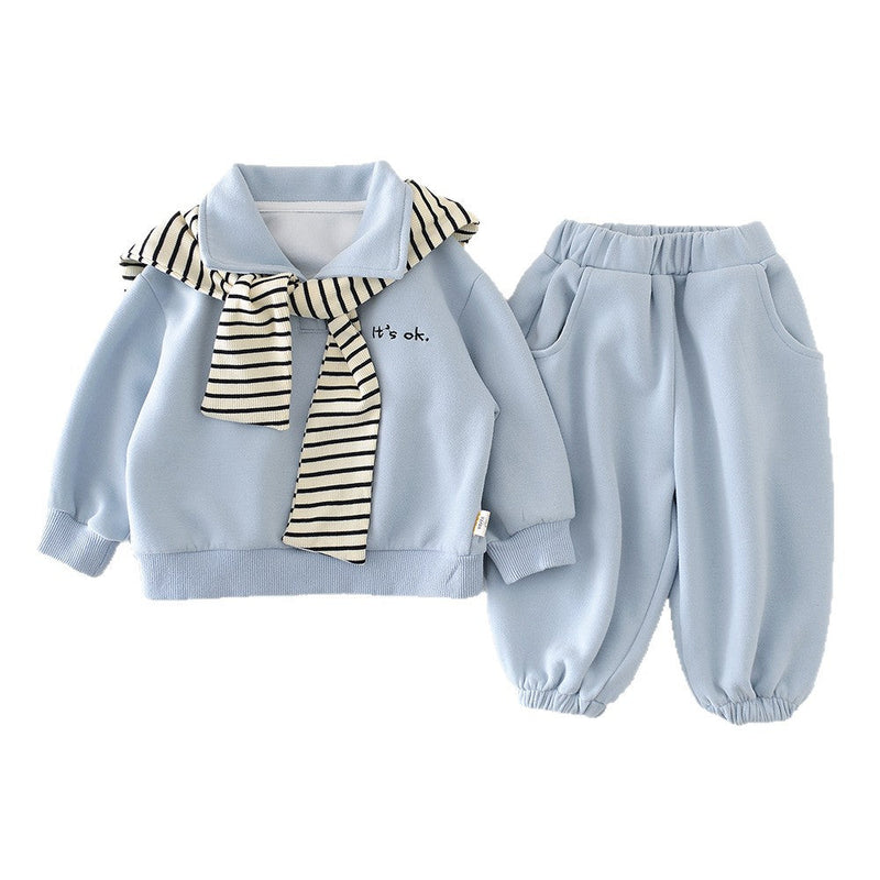 Baby Long-sleeve Top And Pants Set