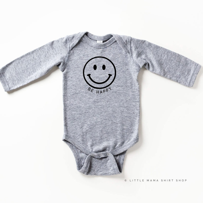Be Happy - Smiley Face - Child Long Sleeve Tee