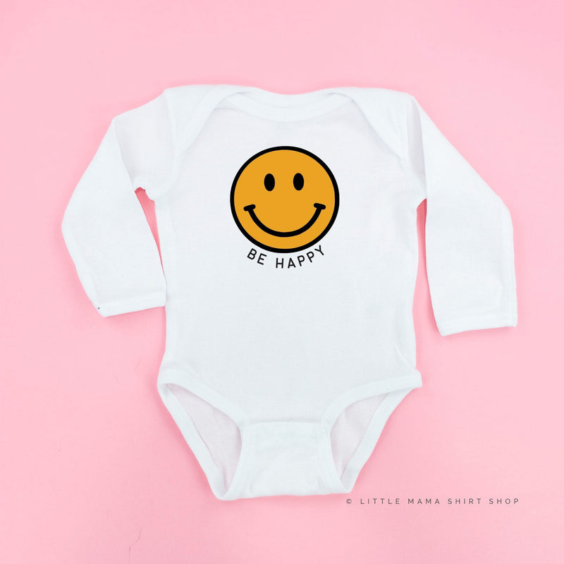 Be Happy - Smiley Face - Child Long Sleeve Tee