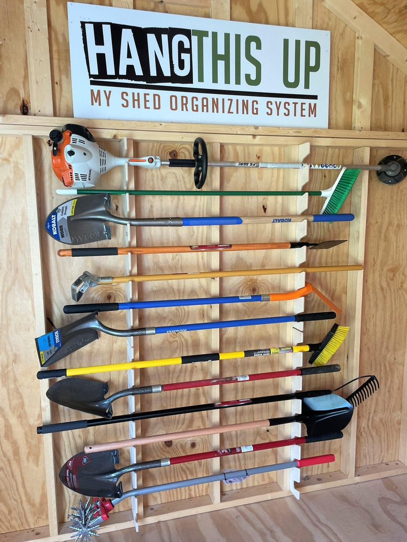 Garden Tool Organizer – Yard Tool Rack for Shed Storage