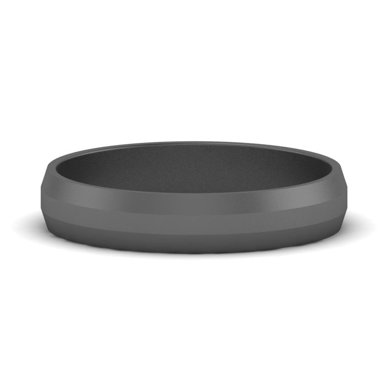 4 mm Wedding Band Beveled Edge Matte