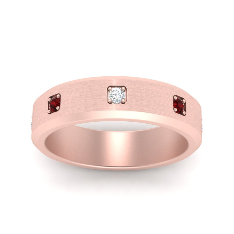 Beveled Mens Promise Ring