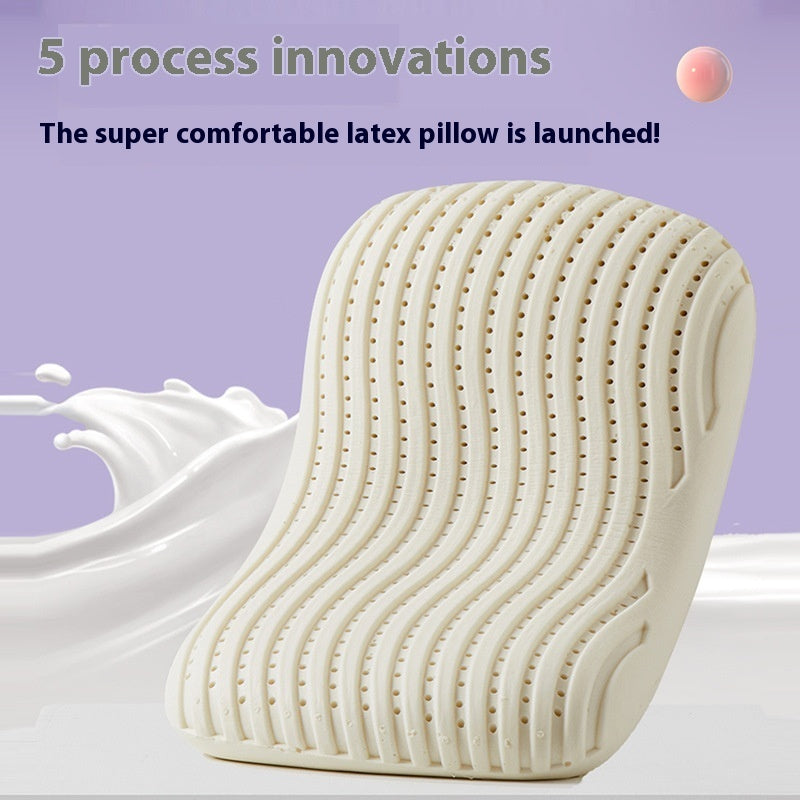 Cake Natural Latex Pillow – Pressure-Free Rebound Neck Support in 3 Colors