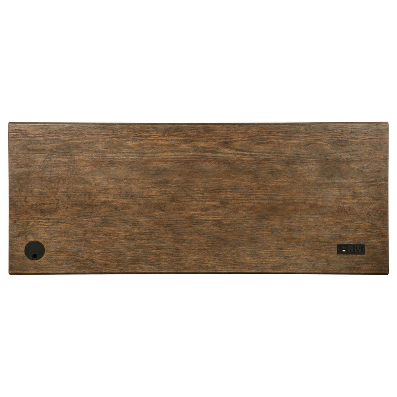 Altidore 68-inch 7-drawer Executive Home Office Desk Distressed Brown