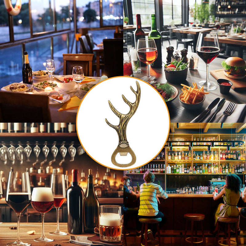 Deer Antler Bottle Opener Is A Small Tool Suitable For Various Parties And Gatherings Used To Open Beer, Wine, Juice, For Bars, Restaurants, Party Supplies, Wine Accessories, Universal Gifts