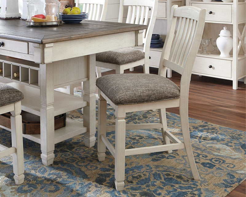 Bolanburg - Upholstered Barstool (Set of 2) - Beige