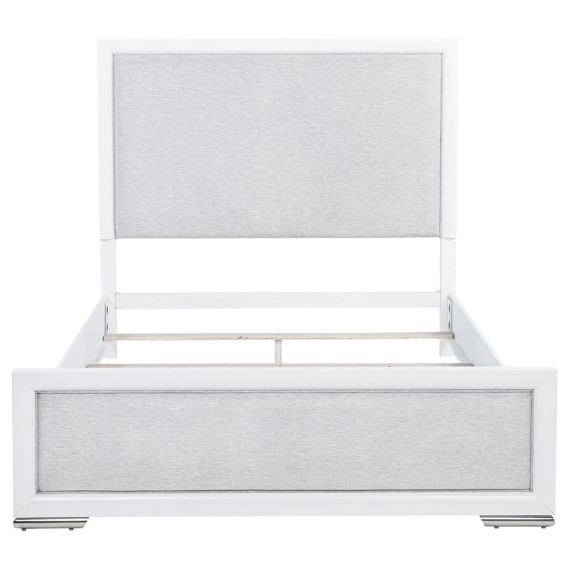 Gracemont 57-inch Queen Panel Bed Grey and White
